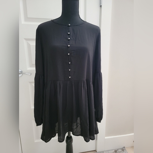 𝅺CATHERINE Malandrino  classic vintage blouse - Picture 1 of 4